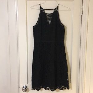 White House Black Market black, lacy dress-Sz 10.